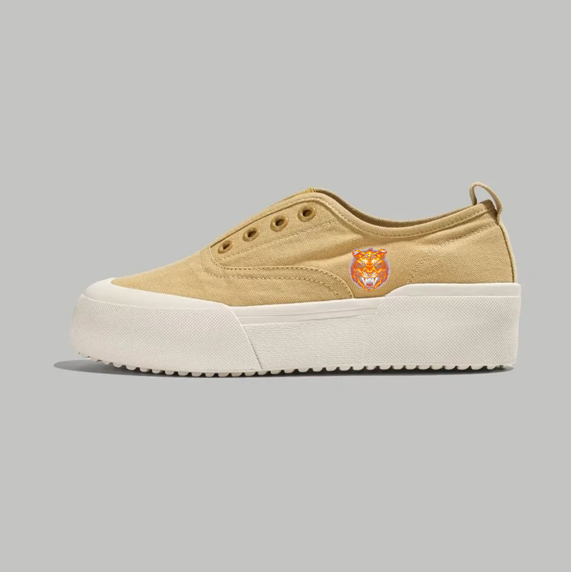 Sunset Tiger - Badge Platform Slip - Ons
